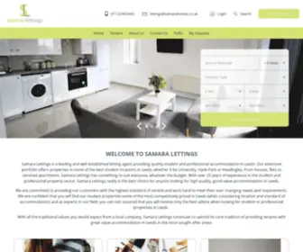 Samarahomes.co.uk(Samara Lettings) Screenshot