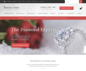 Samarajames.com(Engagement rings from Samara James) Screenshot