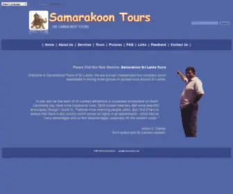 Samarakoon.com(Samarakoon Tours of Sri Lanka) Screenshot