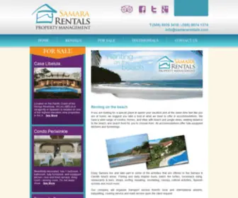 Samararentals.com(Houses for Rent Costa Rica) Screenshot