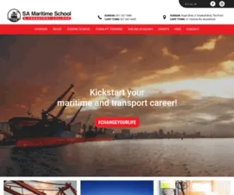 Samaritime.co.za(SA Maritime School & Transport College) Screenshot