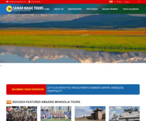 Samarmagictours.com(Mongolia Samar Magic Tours 2024/2025) Screenshot