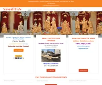 Samarpantemple.org(Samarpan Hindu Temple) Screenshot