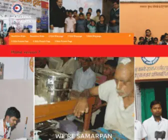 Samarpantrust.org(Welcome Samarpan Foundation Trust Serving Humanity Serving Humanity) Screenshot