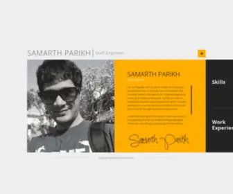 Samarthparikh.com(Samarth Parikh) Screenshot