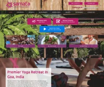 Samatagoa.com(Yoga Retreat) Screenshot