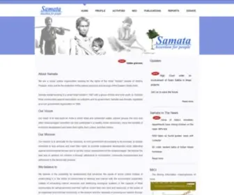 Samataindia.org.in(Samata Assertion for people) Screenshot