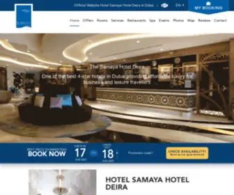 Samayahotel.com(The Hotel Samaya Hotel Deira) Screenshot