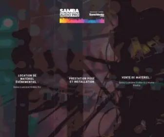 Samba-Musique.com(Location de sono et d'éclairage à Toulon) Screenshot