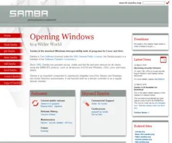 Samba.org(Opening windows to a wider world) Screenshot