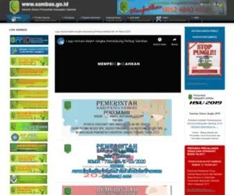 Sambas.go.id(Portal Resmi Pemerintah Kabupaten Sambas) Screenshot