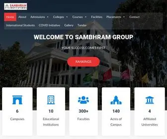 Sambhram.org(Sambhram Group) Screenshot
