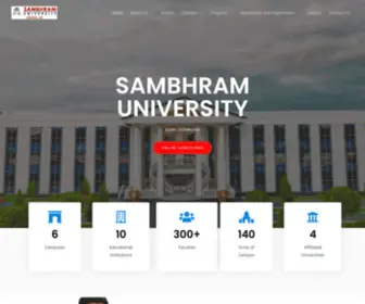 Sambhramuniversity.com(Sambhram university) Screenshot