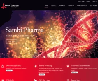 Sambipharma.com(New pharma company) Screenshot