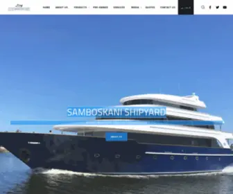 Samboskani.com(Yachts & Boats Builder) Screenshot