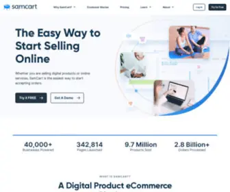 Samcart.com(Sell Digital Products Online with SamCart) Screenshot