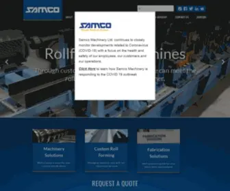 Samco-Machinery.com(Samco Machinery) Screenshot