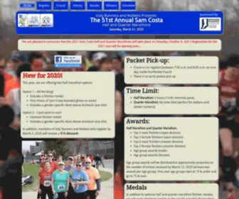 Samcosta.com(Sam Costa Half And Quarter Marathon) Screenshot