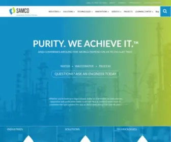 Samcotech.com(Water, Wastewater, Process Separation & Filtration) Screenshot