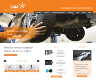 Samdrive.com.au(Automotive workshop management software by Sam Computer Systems) Screenshot