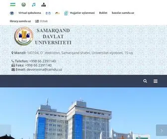 Samdu.uz(Sharof Rashidov nomidagi Samarqand davlat universiteti) Screenshot