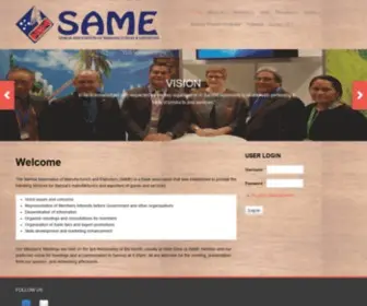 Same.org.ws(The Samoa Association of Manufacturers and Exporters (SAME)) Screenshot