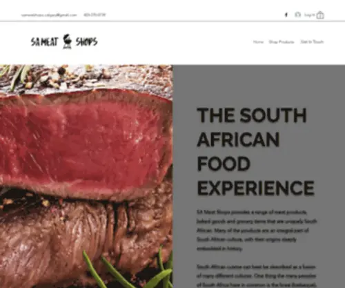Sameatshops.ca(SA Meat Shops Inc) Screenshot