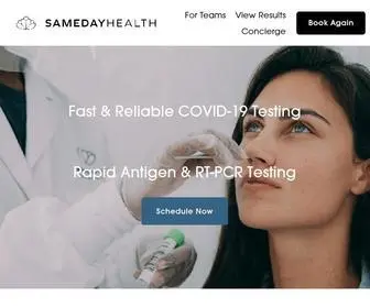 Sameday-Testing.com(Sameday Health) Screenshot