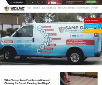 Samedaycarpetcare.com(Carpet Cleaning San Diego) Screenshot