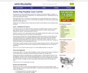 Samedaypayday.com(Payday Loan Company Reviews) Screenshot