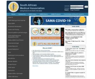 Samedical.org(South African Medical Association) Screenshot