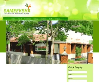 Sameekshaayurveda.com(Sameeksha) Screenshot