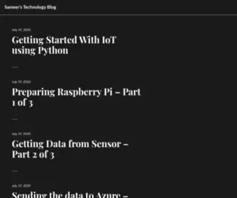 Sameer.blog(Software Architect) Screenshot