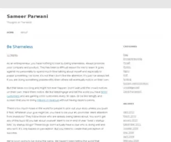 Sameerparwani.com(Sameer Parwani) Screenshot