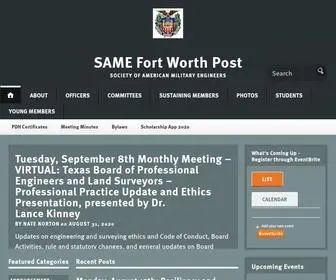 Samefortworth.org(Society of American Military Engineers) Screenshot