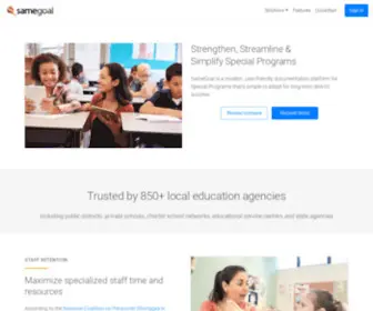 Samegoal.com(Simplify Special Programs) Screenshot