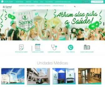 Samel.com.br(Assistência Médica e Plano de Saúde para Empresas) Screenshot