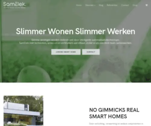 Samelek.be(Making extraordinary homes smart) Screenshot