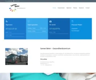 Samenbeter.nl(Gezondheidscentrum Samen Beter) Screenshot