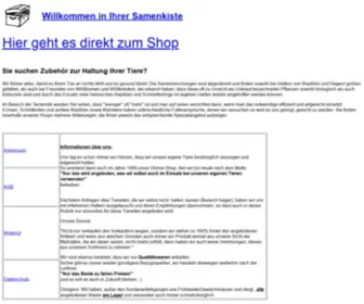 Samenkiste.de(Alles rund ums Tier) Screenshot