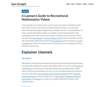 Samenright.com(Musings about economics) Screenshot