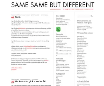 Samesamebutdifferent.se(Same Same But Different) Screenshot