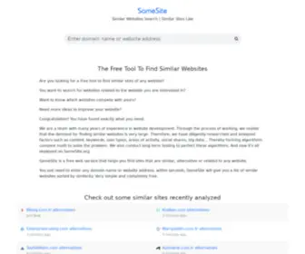 Samesite.org(Alternatives and Similar websites like) Screenshot