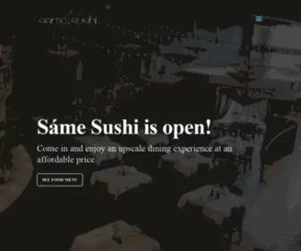 Samesushi.com(Same Sushi Japanese Restaurant) Screenshot