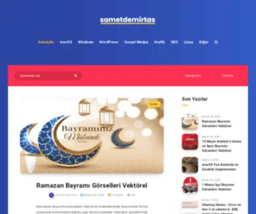 Sametdemirtas.com.tr(Samet Demirtaş) Screenshot