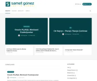 Sametgonez.com(Samet Gönez) Screenshot