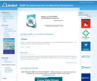 Samf.com.ar(Sociedad Argentina de Marketing Farmaceutico) Screenshot