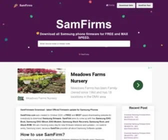 Samfirms.com(Samsung Firmware Download in SamFirm) Screenshot