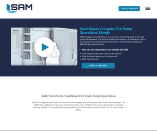 Samflows.com(Transforming Traditional Fire Truck Pump Operations) Screenshot