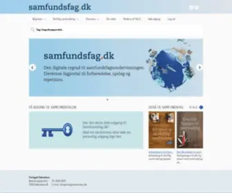 Samfundsfag.dk(Forside) Screenshot